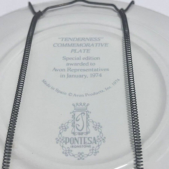 Vintage Tenderness Commemorative Plate Special Edition Avon Productions 1974 - Picture 10 of 16